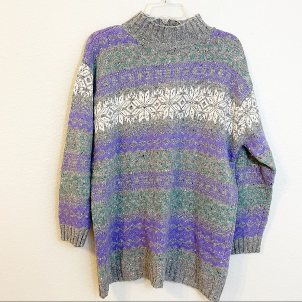 Prides Landing Vintage Fairisle Wool‎ Blend Sweater